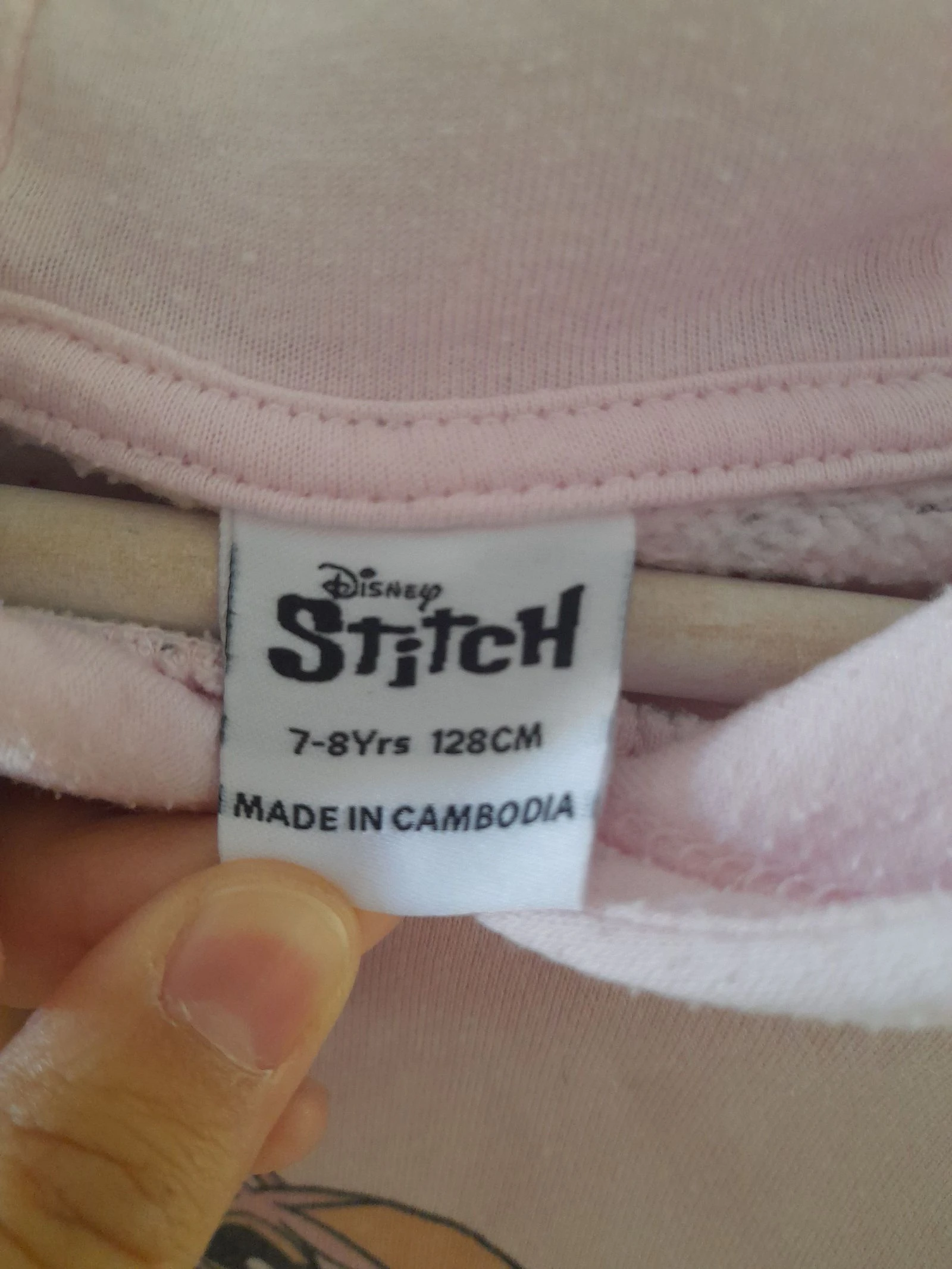 Hoodie Stitch Primark Roze 7/8 jaar 🩷 – photo 6